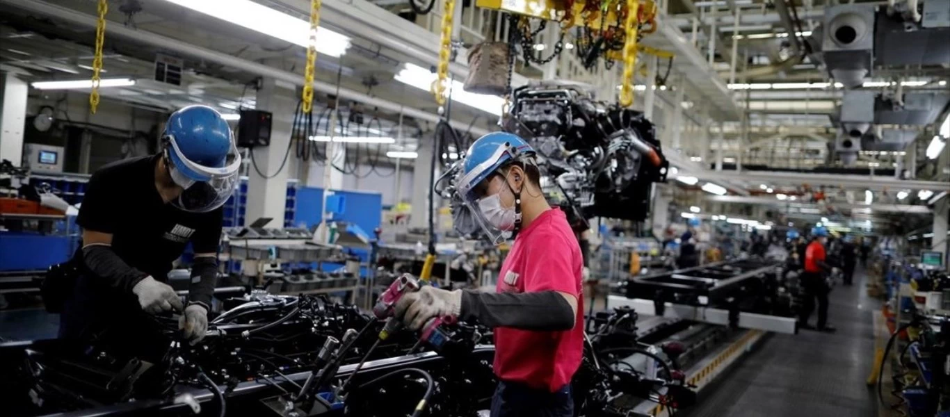 Ραγδαία μείωση της βιομηχανικής παραγωγής στη Γερμανία και στη Γαλλία